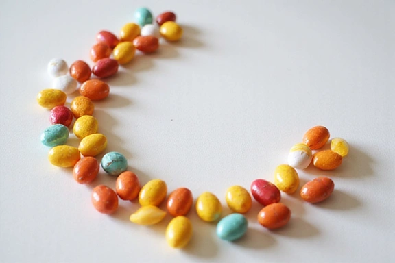 A collection of colorful vitamin and supplement capsules, representing health and wellness.