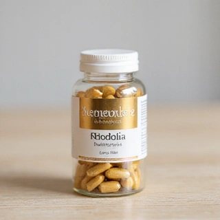 Rhodiola capsules bottle